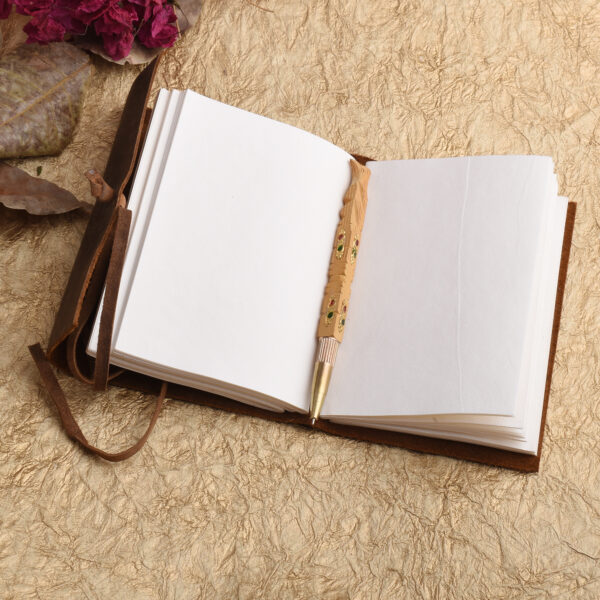 Leather Cover Handmade paper Journal